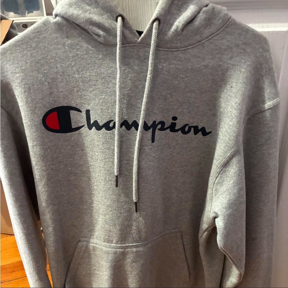 Champion Heather Gray Athletic Hoodie